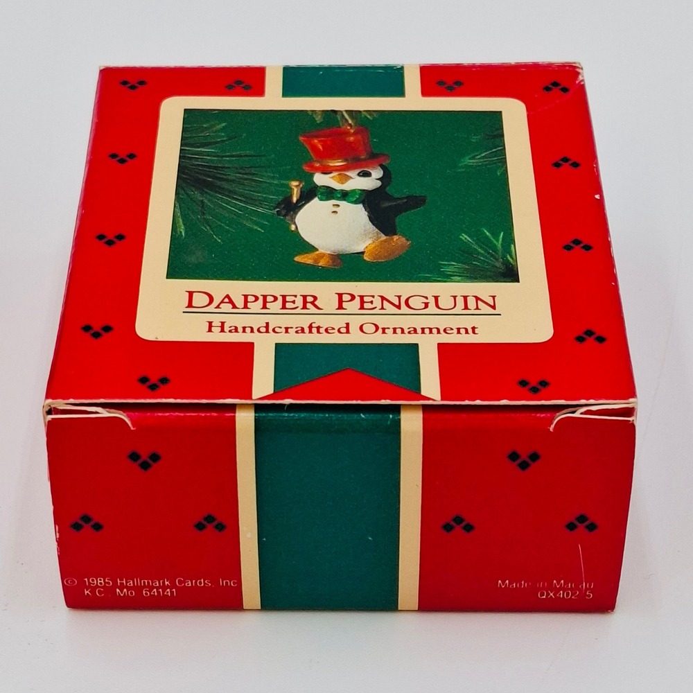 1985 Hallmark Keepsake Ornaments Dapper Penguin Bottlecap Fun Bunnies Lot 2pc - Picture 7 of 8
